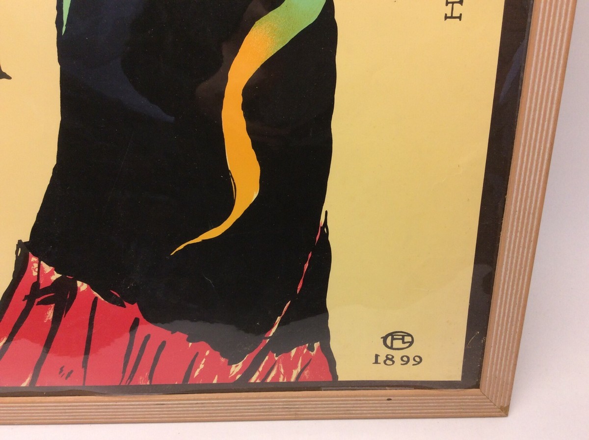 1980's Jane Avril Poster H Stern Paris Toulouse-Lautrec Framed Art