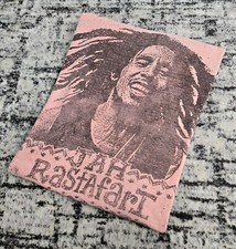 Vtg 90s Bob Marley All Over Print T-Shirt 2XL Reggae Rock Band Tee Pink Salmon