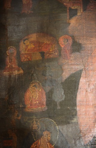 Wonderful Real Tibet 17th Century Old Antique Buddhist Sakyamuni Buddha Thangka - Picture 16 of 18