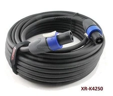 Kirlin 50ft SpeakOn 2C/12AWG NL4FX Pro Audio Speaker Cable w/ NEUTRIK Connectors