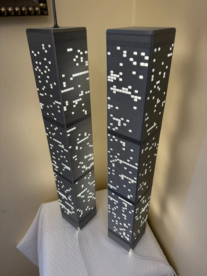 Torres gêmeas modelo iluminado - impresso em 3D - Imagem 4 de 4
