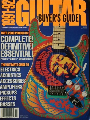 Guitar World Magazine 1991 1992 Buyer's Guide Over 2,000 Products NEW OLD STOCK!