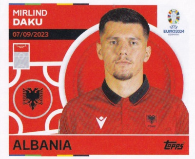 Topps Euro 2024 Sticker Albanien ALB 20 Mirlind Daku