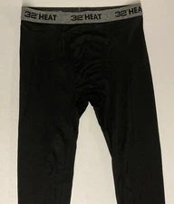 32 Degrees Heat Men's Base Layer Pant BLACK Pants SMALL Quick Dry Anti-Odor Wick