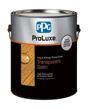 PPG ProLuxe Log and Siding Wood Finish, 1 Gallon, 005 Natural Oak