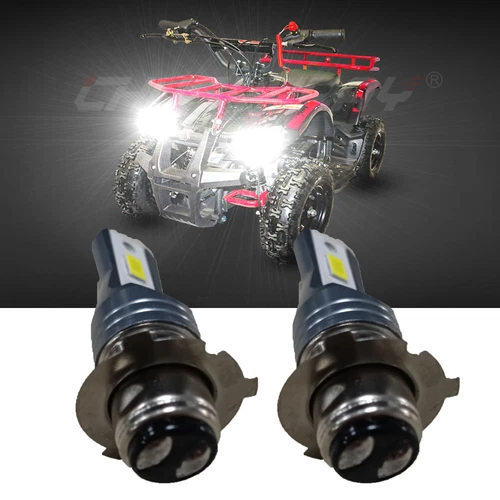 Für Yamaha Kodiak 400 450 Rhino 660 700 LED Weiß Scheinwerfer 2x Birnen 80W Lampe - Bild 1 von 14