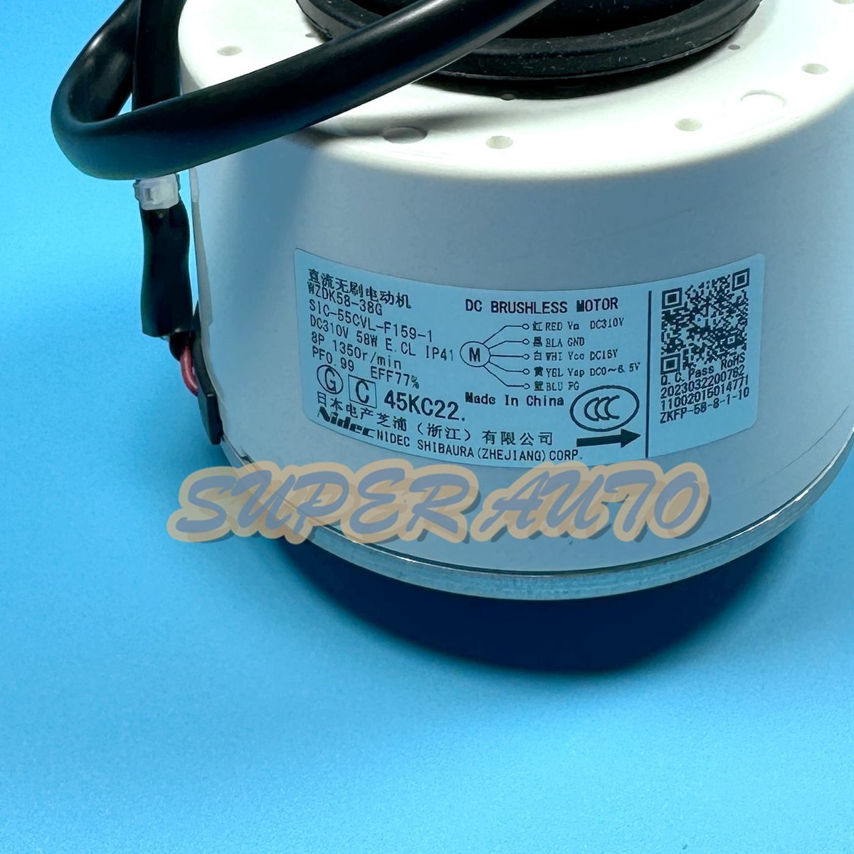 1PC 58W WZDK58-38G SIC-55CVL-F159-1 fan motor air conditioner