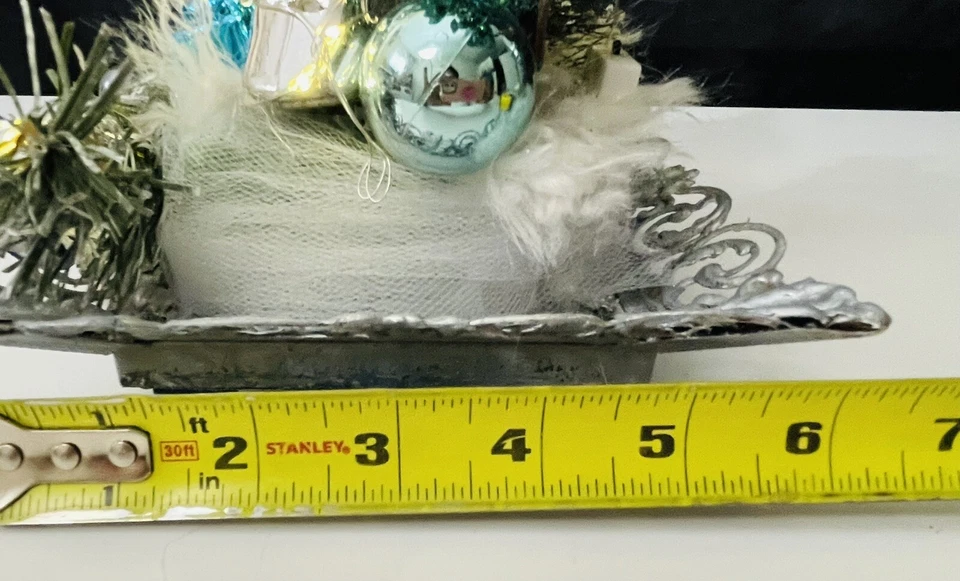 Винтажный рождественский гном ночник декор с волшебными огнями ручной работы праздничный декор - Изображение 4 из 4