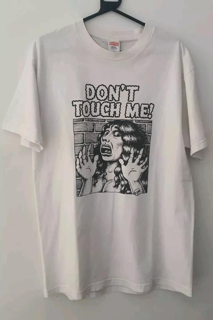 SS07 Supreme x R. Crumb Don'T Touch Me Tee T shirt Blanc L Grand Vintage 2007