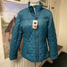 Noble Outfitters (equestrian) Teal Quilted Jacket Size M 10/12 Reduced