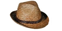 Strohhut Mit Kunstleder Kordel, EinheitsgrößE, Sommerhut Bogart Trilby Strandhut