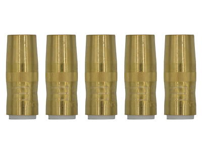 #ad 5 PK NS 5818B Nozzle Centerfire Slim 5 8quot; 1 8quot; Recess Brass For Bernard Mig Gun $37.99