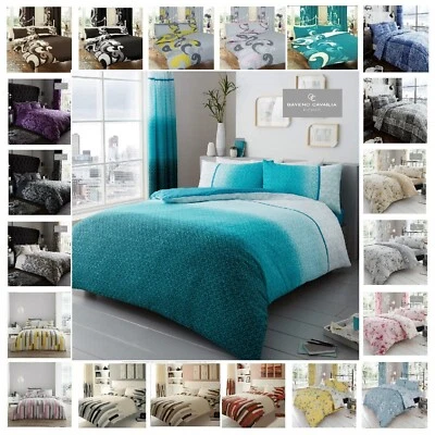 Reversible Duvet Quilt Cover Bedding Set Single Double King Size With Pillowcase
