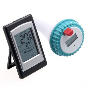 thermometer sensor wireless outdoor clock pool digital