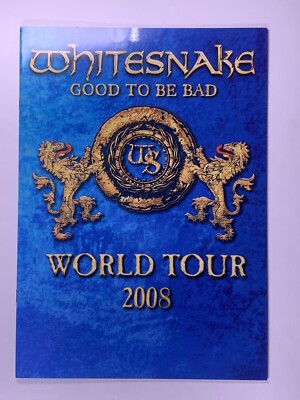 Whitesnake Programm Voll Unterzeichnet Deep Purple Good To Be Bad Welt Tour 2008