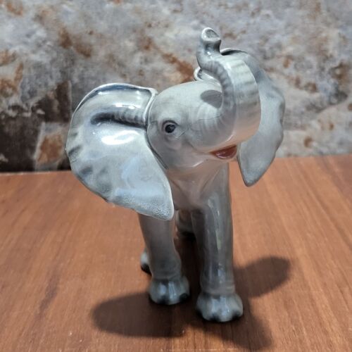 Vintage Goebel afrikanischer Elefant Porzellan Figur Deutschland Kofferraum