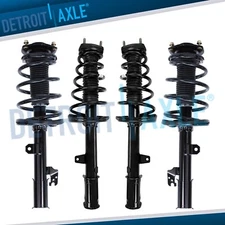 Front Rear Struts w/Coil Springs Assembly for 2008 - 2011 Toyota Highlander FWD