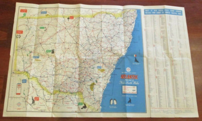 Atlantic Petrol - 32 Panel Road Map - New South Wales - 16th Edition - Vintage