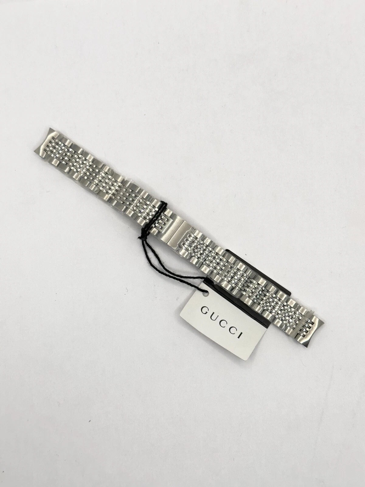 Véritable bracelet en acier inoxydable Gucci 14 mm pour montre femme YA126502 G Timeless