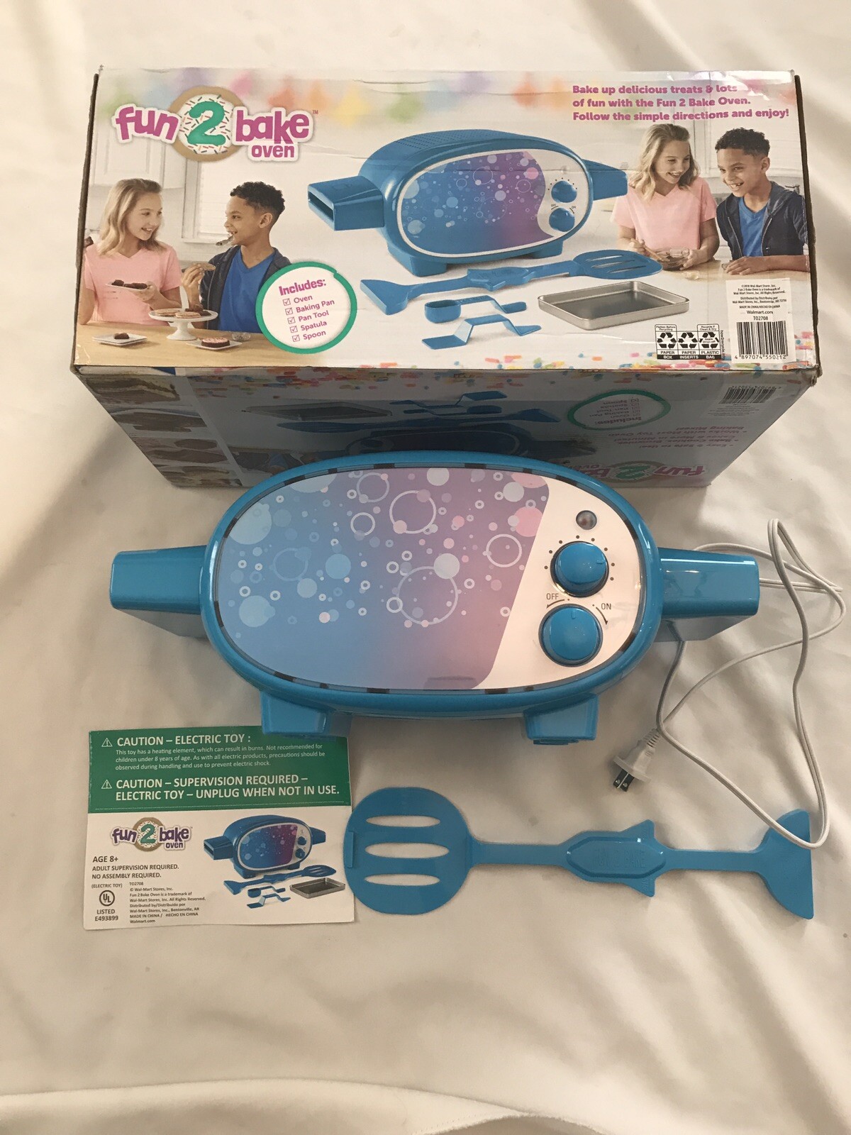 Fun 2 Bake Oven Children's Toy Kitchen w/ spatula pusher & Box eBay