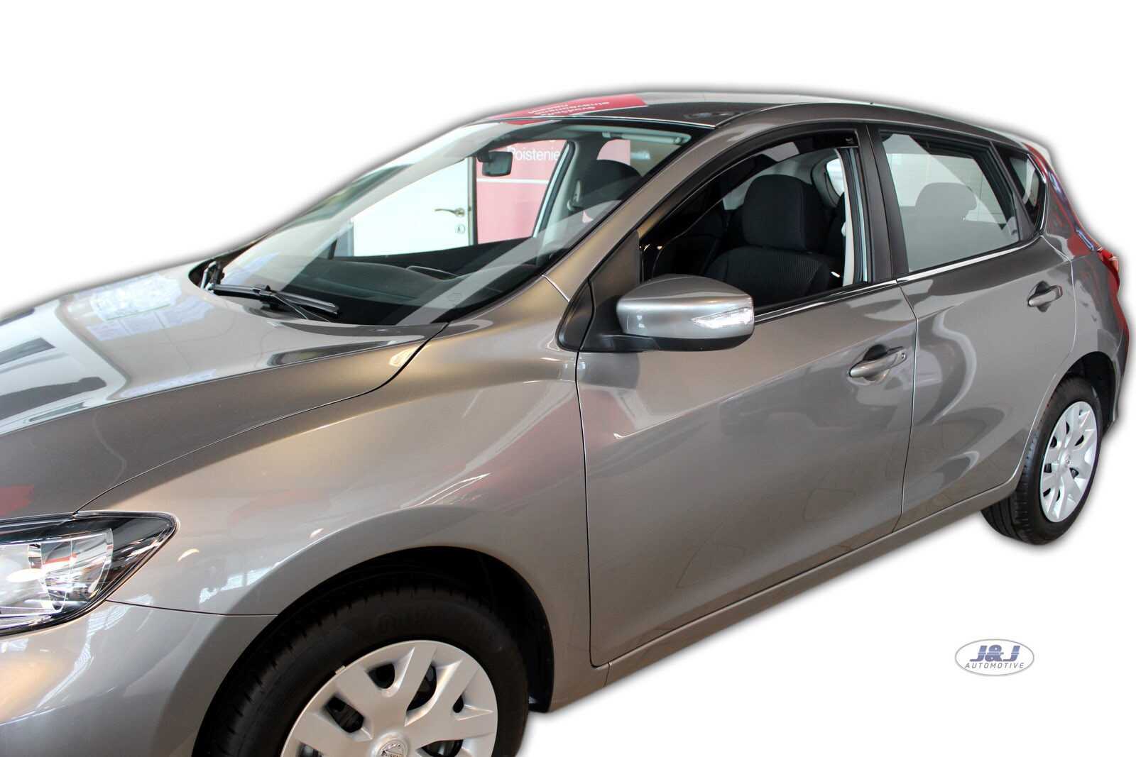 Déflecteurs d'air pour Nissan Pulsar 5 portes Team HEKO de 2014 | 2 Pièces Avant