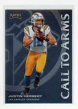 2020 Panini Playoff Football Justin Herbert Call to Arms #CA-19 Rookie Card RC