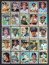 1978 Topps Baseball Set Break 25 Cards