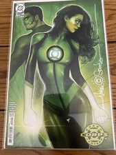 Marvel Green Lantern Corps #I  Variant Signed By Nathan Sczerdy Lantern remark