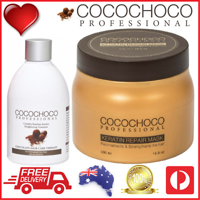    COCOCHOCO Pro ORIGINAL Brazilian Keratin Treatment 250ml + REPAIR Mask 500ml
