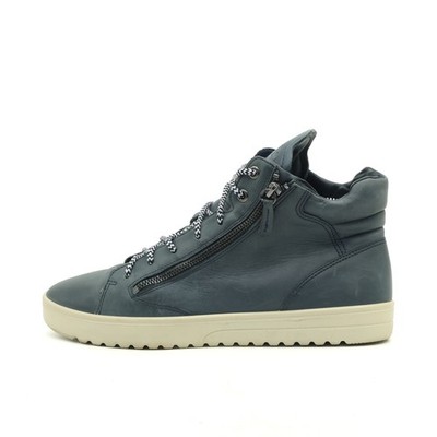 ECCO Herren Sneaker High Zip Grau Leder Knöchelhoch Urban EU 41