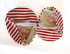 Build-A-Bear Workshop red and white striped ballet flat shoes — photo 1