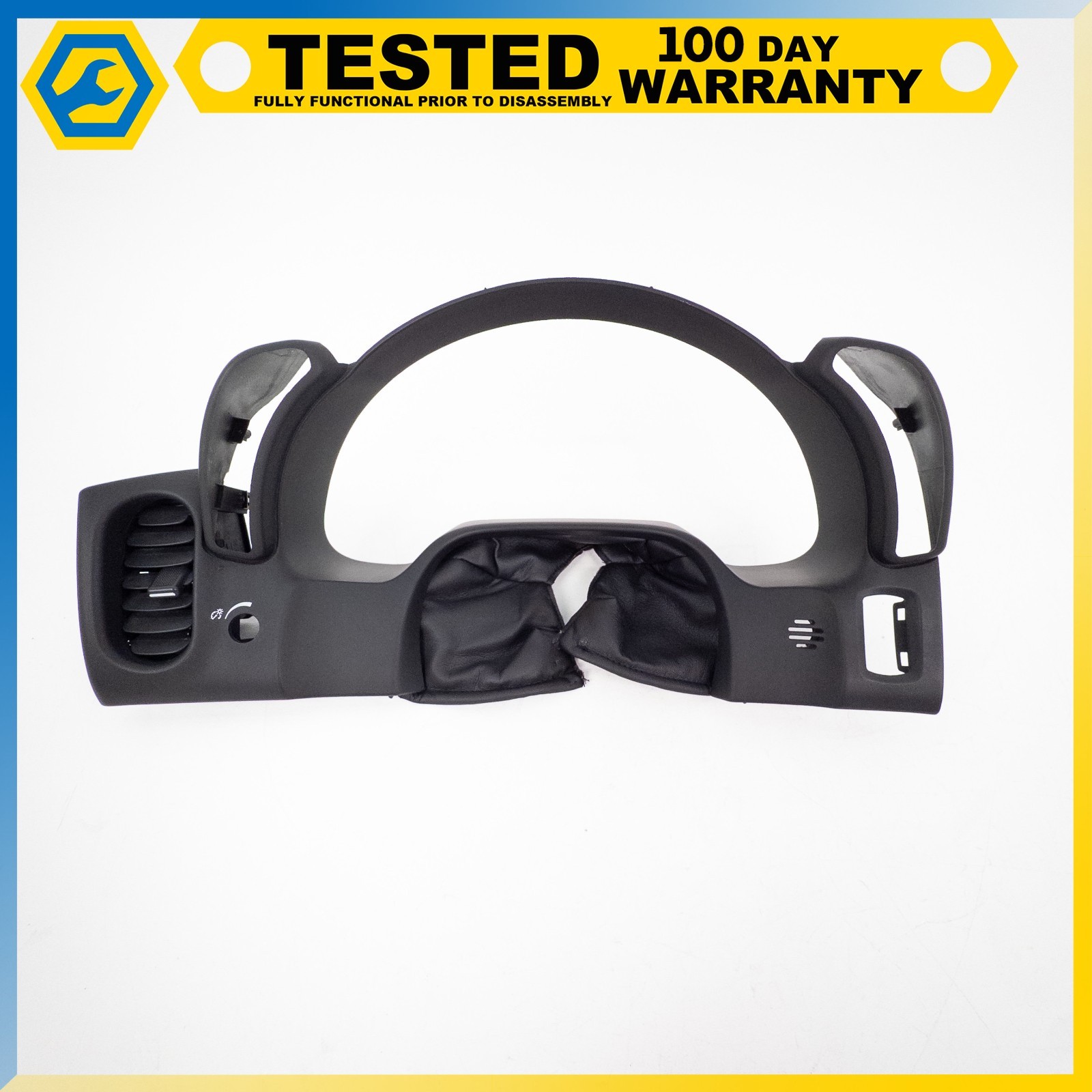 05-13 CHEVROLET CORVETTE C6 INSTRUMENT CLUSTER TRIM PLATE ASSEMBLY BLACK OEM