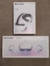 Meta Oculus Quest 2 VR Headset 256GB + Elite Strap | Great Condition  + Box