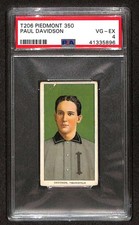1909 T206 #416 Paul Davidson  PSA 4 VGEX Piedmont C104580