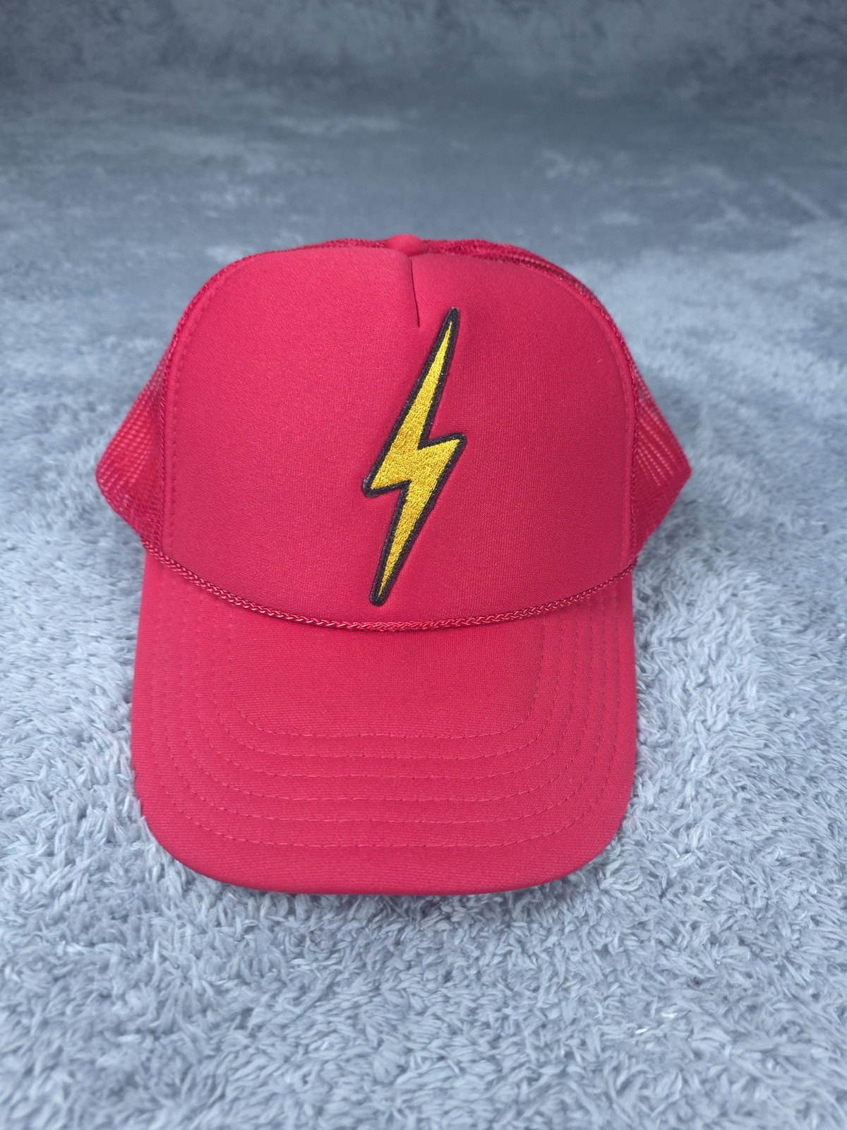 Aviator Nation Hat Cap Snap Back Mesh Trucker Lightning Bolt Embroidered Mens