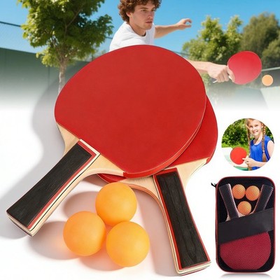 Tischtennisbälle Tischtennisschläger Set Ping Pong Set 3 Tischtennisbällen Profi