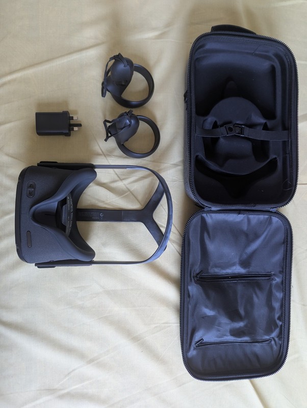 Meta Oculus Quest 1 VR headset and controllers