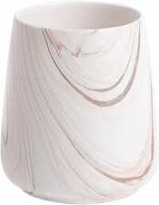 Marble Brown Toothbrush Holder for Bathroom - Ceramic Tooth Brushing Holders,