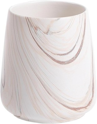 Marble Brown Toothbrush Holder for Bathroom - Ceramic Tooth Brushing Holders,