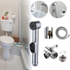 Hand Held Douche Bathroom Water Spray Kit Hygienic Toilet Shower Head Bidet Set