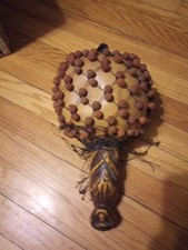 Percussion Guard Shaker Instrument Indonesia Hand Crafted Wood..Nice