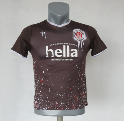 FC St. Pauli Home Jersey Rabauken #8 Shirt Size Boys 140 / M Brown
