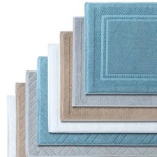 Fade Resistant Luxury Bath Mat Soft Cotton Absorbent for Hotel SPA Shower