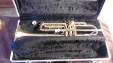 Vintage Bundy Trumpet by Selmer Co Designed by Vincent Bach with Black Case