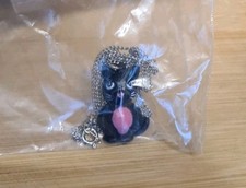 VINTAGE BLUEBIRD TOYS KAWAII COOL CAT NECKLACE 