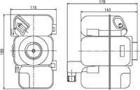 Mahle AusgleichsbehäLter, KüHlmittel CRT 206 000S FüR Volvo