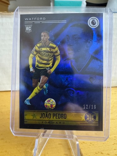 2021-22 Panini Chronicles Soccer Illusions Blue Astro Joao Pedro 12/16