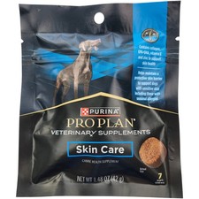 Purina Pro Plan Veterinary Supplements Skin Care for Dogs, 7 Soft Chews BB 11/26
