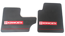 Alfombrillas de goma grises Kenworth OEM con logotipo para T600/60 T800 W900 2006-2016