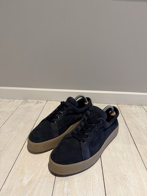 Max Mara Damensneaker Navy Leder Gr. 39,5